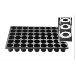 Såbakke Quickpot QP 54R 9 <h3>Såbakke Quickpot QP 54R</h3> Bakkerne er lavet af 100% genbrugt plastik. Disse stærke bakker kan holde i mere end 10 år ved normalt brug, hvilket gør dem ekstrem økonomiske. I denne såbakke kan du få plads til 54 småplanter. Såbakke Quickpot QP 54R