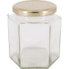 6k 12 stk. 450g glas m/ gyldne låg
